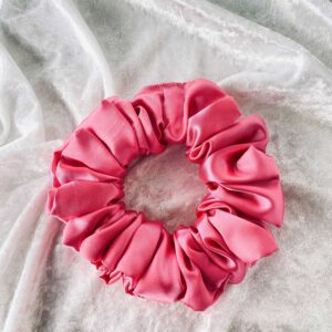 Τριανταφυλλί Σατέν Scrunchies