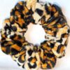 Γούνινο Χουχουλιάρικο Animal Print Scrunchies