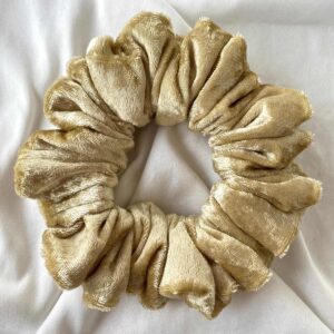 Μπεζ Βελουτέ Scrunchies