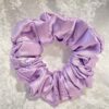 Λιλά Σατέν Scrunchies