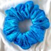Γαλάζιο Βελουτέ Scrunchies
