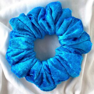 Γαλάζιο Βελουτέ Scrunchies
