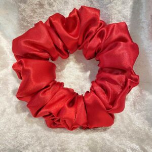 Μπορντό Σατέν  Scrunchies