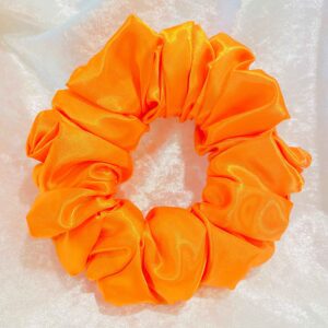 Πορτοκαλί Σατέν  Scrunchies