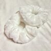Γούνινο Χουχουλιάρικο Άσπρο Super Soft Scrunchies