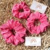 Τριανταφυλλί Scrunchies