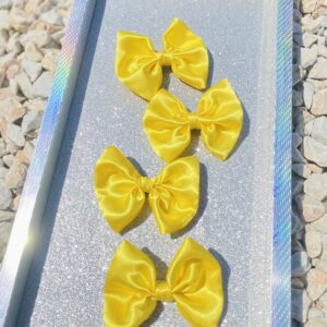Σατέν Κίτρινος Μονός Φιόγκος 🎀