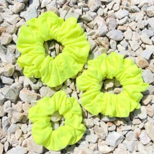 Κίτρινο Φωσφοριζέ Scrunchies
