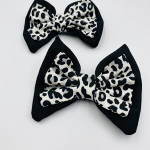 Animal print μαύρος διπλός Φιόγκος 🎀