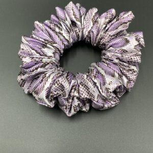 Leather shiny snake print