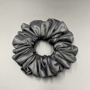 Δερματίνη Μαύρο Scrunchies