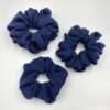Μπλε Σκούρο Scrunchies