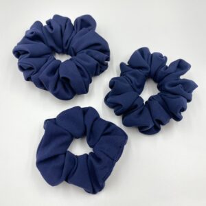 Μπλε Σκούρο Scrunchies